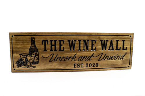 Wine Bar Sign - Cocktail Bar Sign - Custom Wood Sign  Wine Bar Sign - Cocktail Bar Sign - Custom Wood Sign