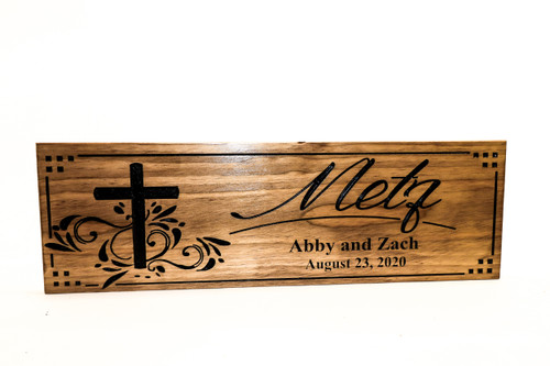 Bible Verse Wall Art - Family Name Sign Bible Verse Wall Art - Family Name Sign