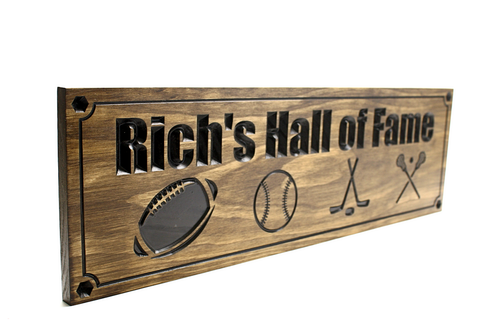 Man Cave Sign - Sports - Custom Wood Sign