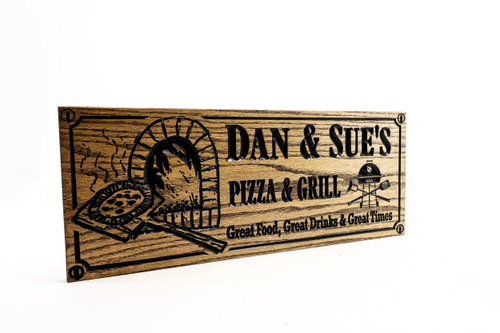 Pizza Oven and Grill Sign - Porch Sign  Pizza Oven and Grill Sign - Porch Sign