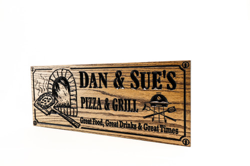 Pizza Oven and Grill Sign - Porch Sign  Pizza Oven and Grill Sign - Porch Sign