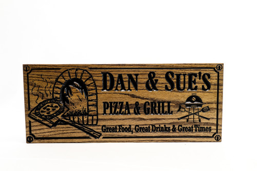 Pizza Oven and Grill Sign - Porch Sign  Pizza Oven and Grill Sign - Porch Sign