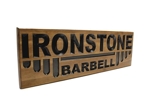 ironstone-barbell-home gym-sign-wooden-gym-sign (1)