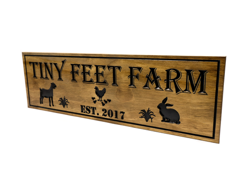 Custom Farm Sign - Yard Sign - Last Name Sign