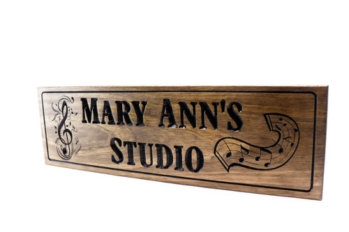 Music Studio Sign - Piano Room Decor - Music Teacher