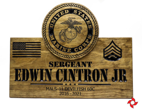 Military Plaque - Retirement Gift - Custom Wood Sign Military Plaque - Retirement Gift - Custom Wood Sign