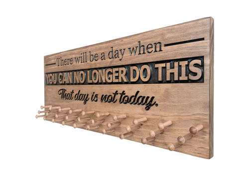 Marathon Medal display - Running Medal Holder - Today is not that day