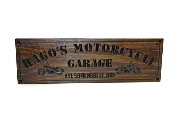 motorcycle garage sign / Man cave sign