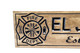 Firefighter sign with Maltese cross