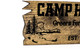 Camping Sign - Last Name Sign - Cabin Decor  
