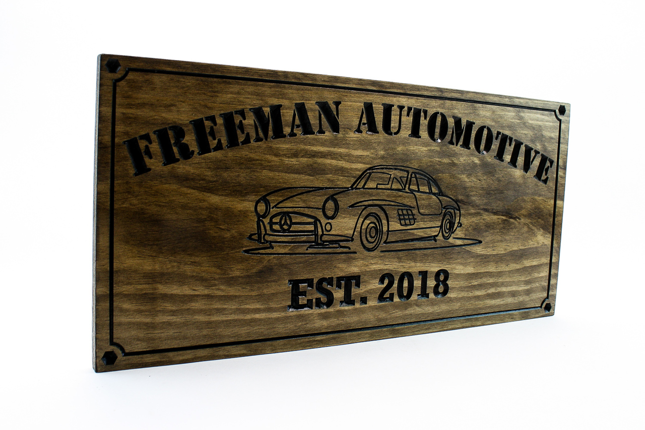 Auto Barn Sign Custom Wood Sign - Workshop Sign - Garage Sign