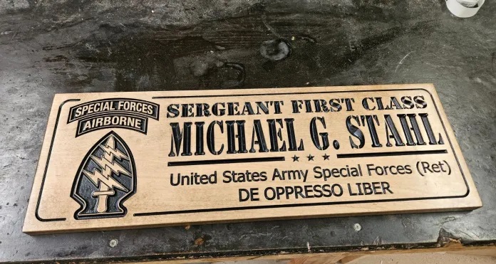 United States Army Special Forces Airborne Military plaque