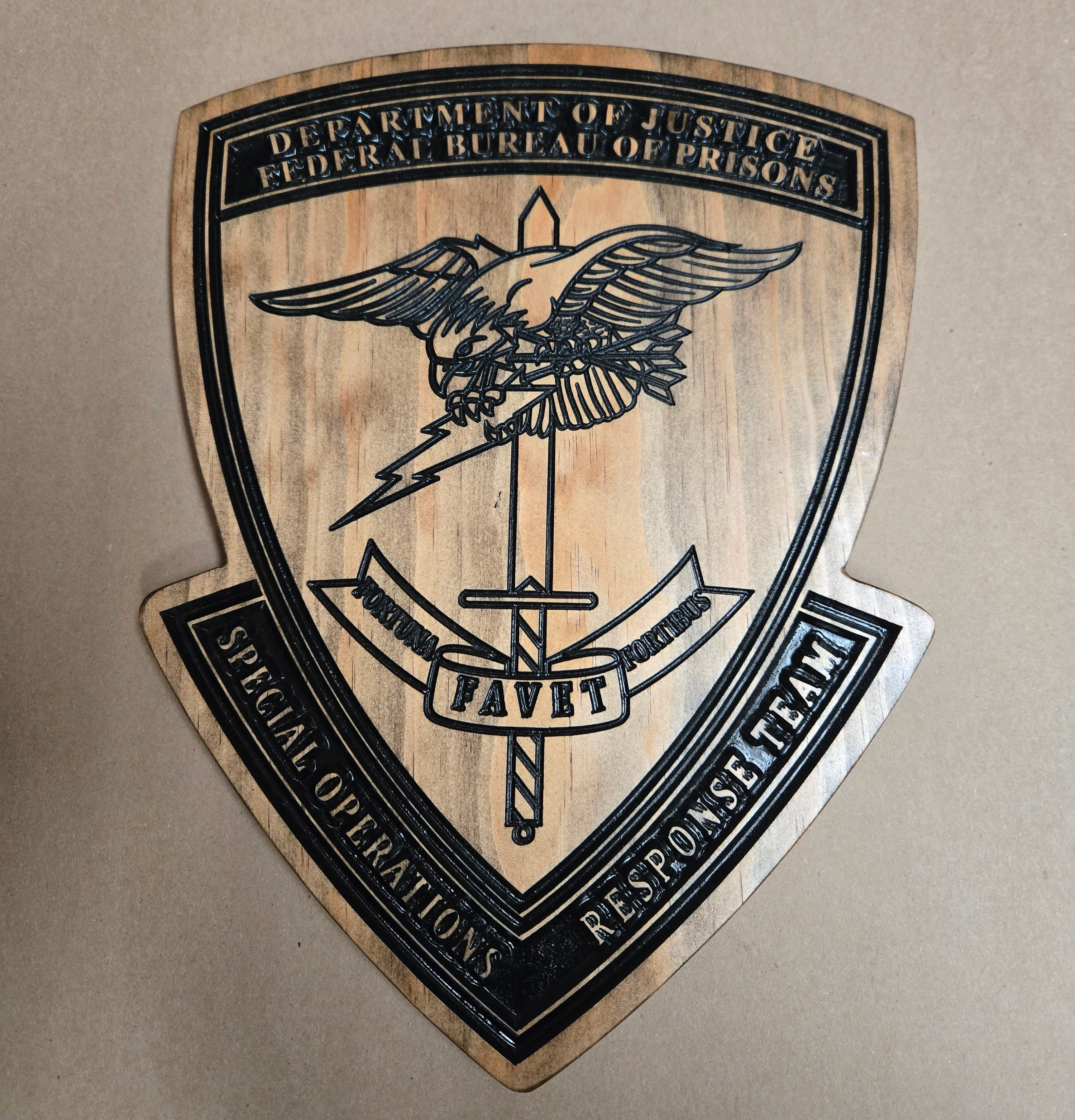 Custom Wooden Federal Bureau of Prisons Plaques: The Perfect Tribute for BOP Officers and Teams