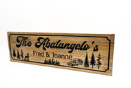 Last Name Sign - Camping Decor -  RV Decor 