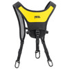 Back view of Petzl Sequoia shoulder straps showing three point connection
