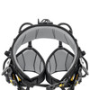 The padding on belt and leg loops in Petzl Sequoia Plus
