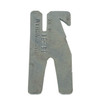Buckingham metal gaff gauge shows the correct angle for maintaining tree gaffs