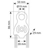 CAMP Sphinx Pulley dimensions