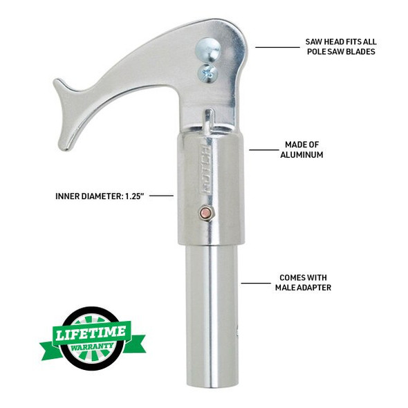 notch pole saw head