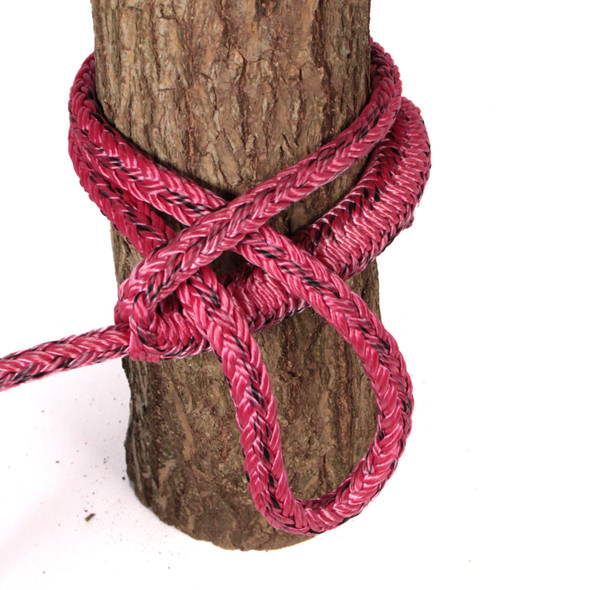 1/2" loopie sling from Samson Tenex Tec Pro on a log