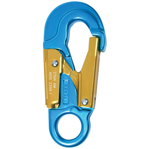 Climb Right Aluminum Locking Rope Clip (blue) for sale at WesSpur.com