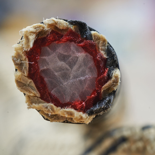 The red jacket around the core in R.I.N.G. rope provides warning of wear and abrasion