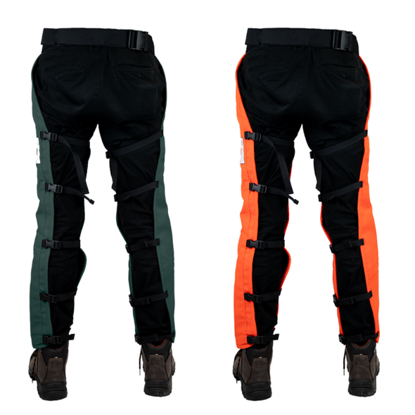 Back view showing coverage of chaps