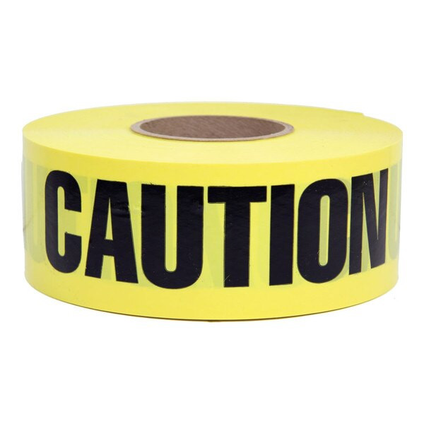Safety Tape, Caution 3" X 1000' for sale at WesSpur.com