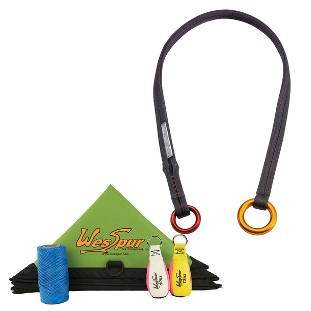 Throw line kit for professional tree climbers
