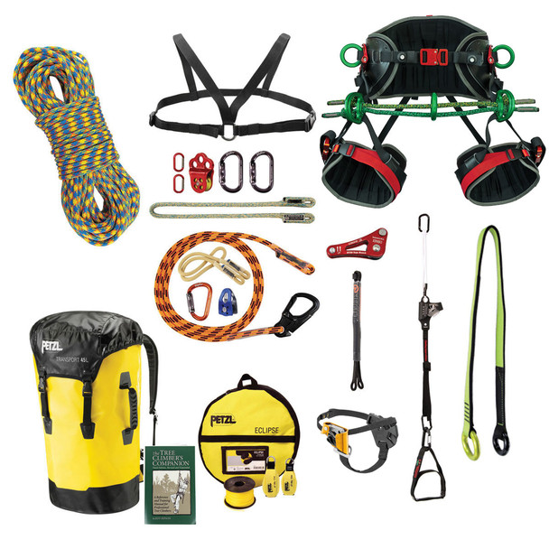 Contents of the premium ropewalker tree climbing kit
