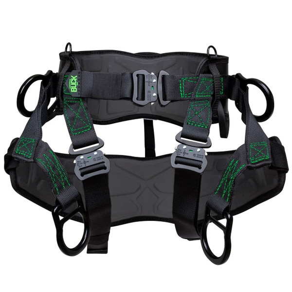 buck stability tree climbing harness for basic spur climbing kit