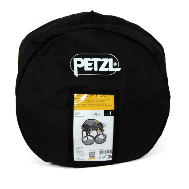 The Petzl Sequoia Plus comes in a black bag for retail packaging