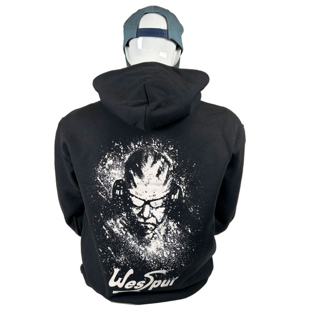 WesSpur Tree Equipment Sweatshirt showing tree climber graphic