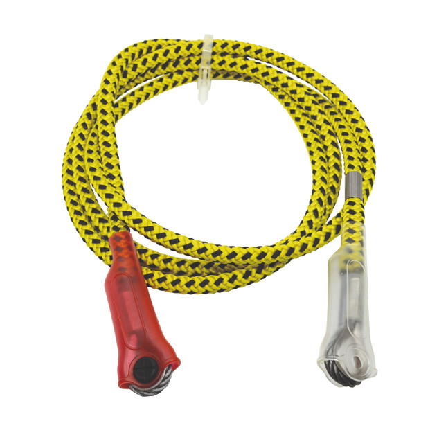 The Petzl replacement rope for Microflip lanyard system in a tight coil