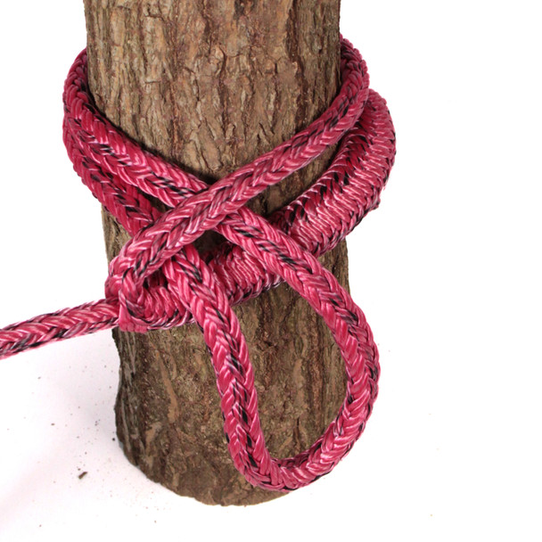 1/2" loopie sling from Samson Tenex Tec Pro on a log
