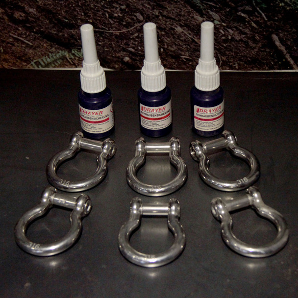 Clearance Lot: Tree Austria 5/16" Shackles x 6