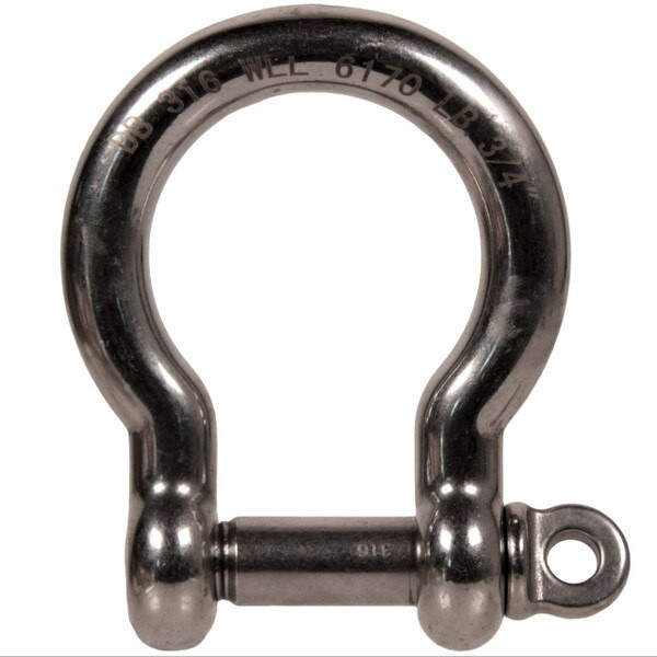 3/4" Stainless Shackle for sale at WesSpur.com