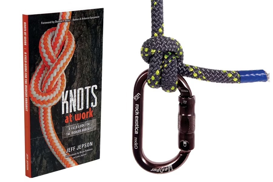 picture of knots at work book with sample anchor hitch