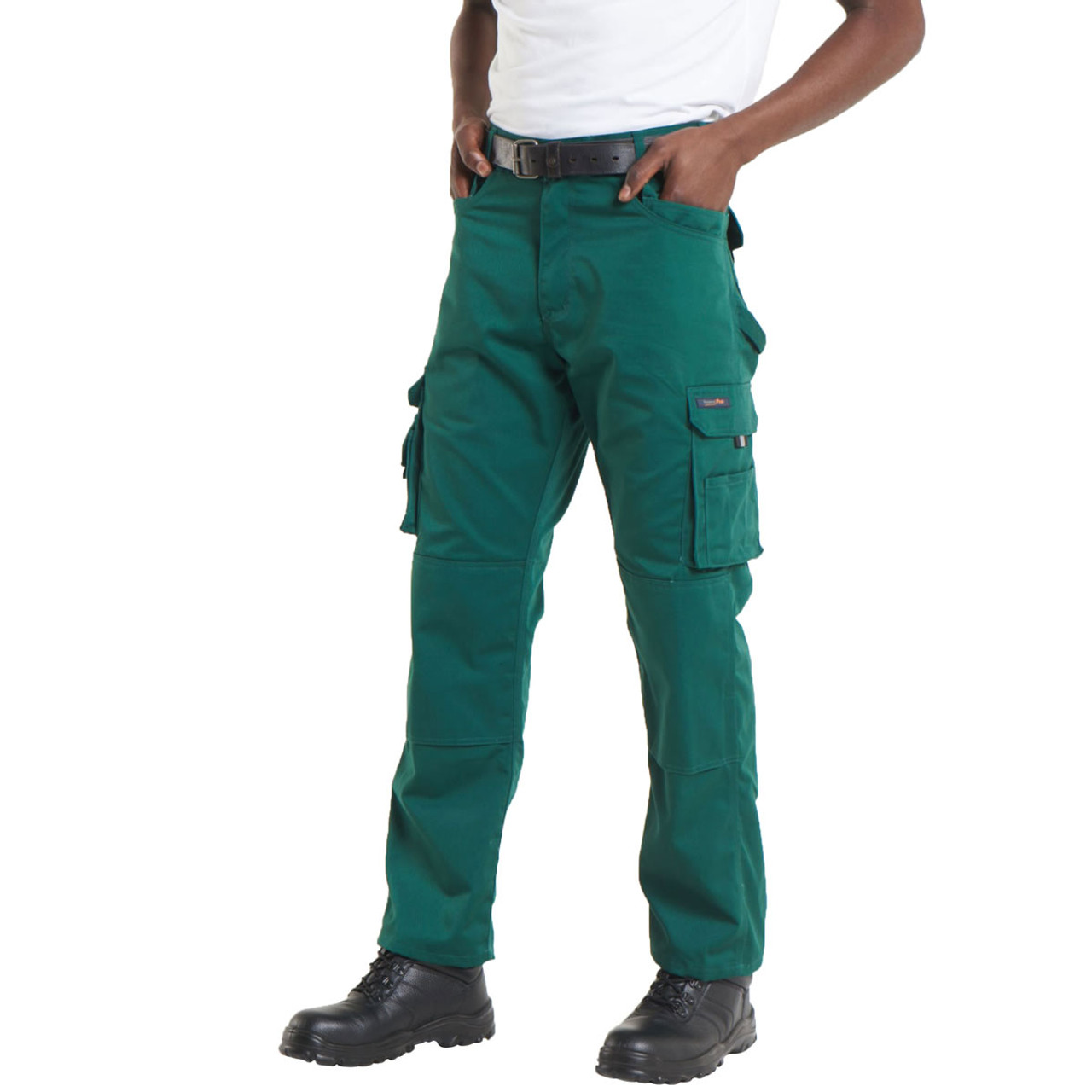 Uneek Mens Cargo Trousers With Knee Pad Pockets Work Wear Unisex Combat  Pants | eBay