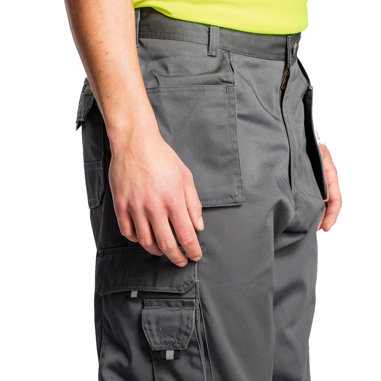 High Visibility Orange Superior Rail Spec Cargo Trousers - redoakdirect.com