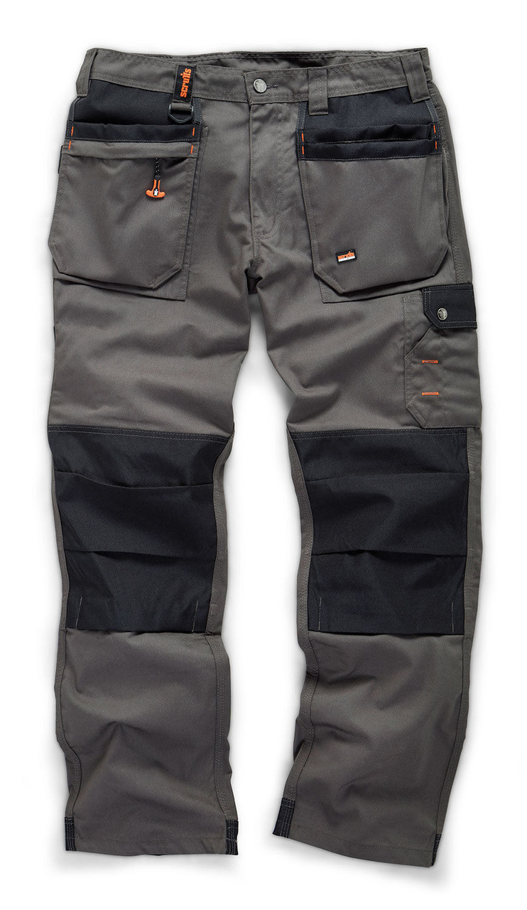 Scruffs Trade Stretch Work Trousers, Non Holster with Large Deep Front  Pockets, Slimmer Leg Design 32