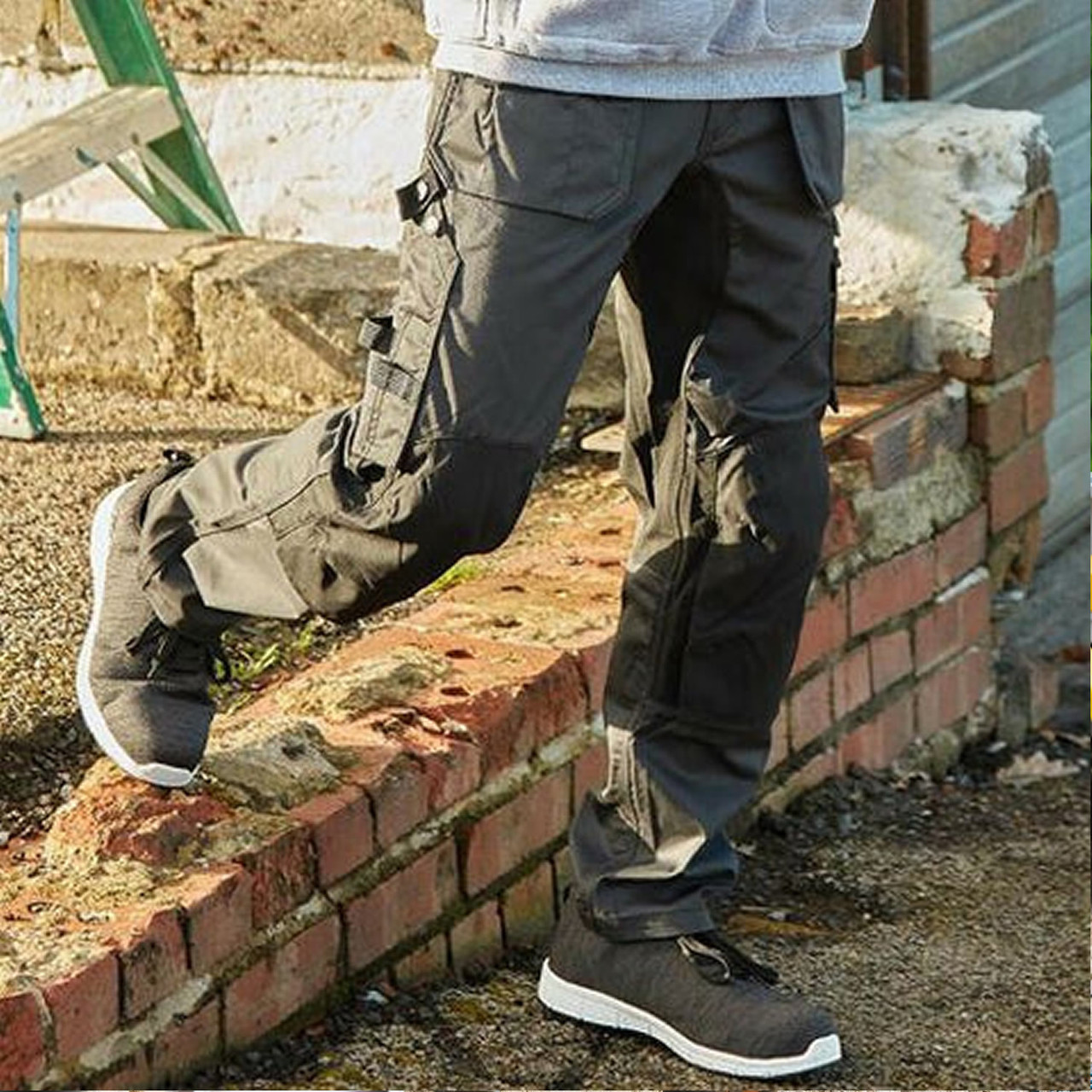 LMA Workwear Argile Two Tone Work Trousers with Kneepad Pockets