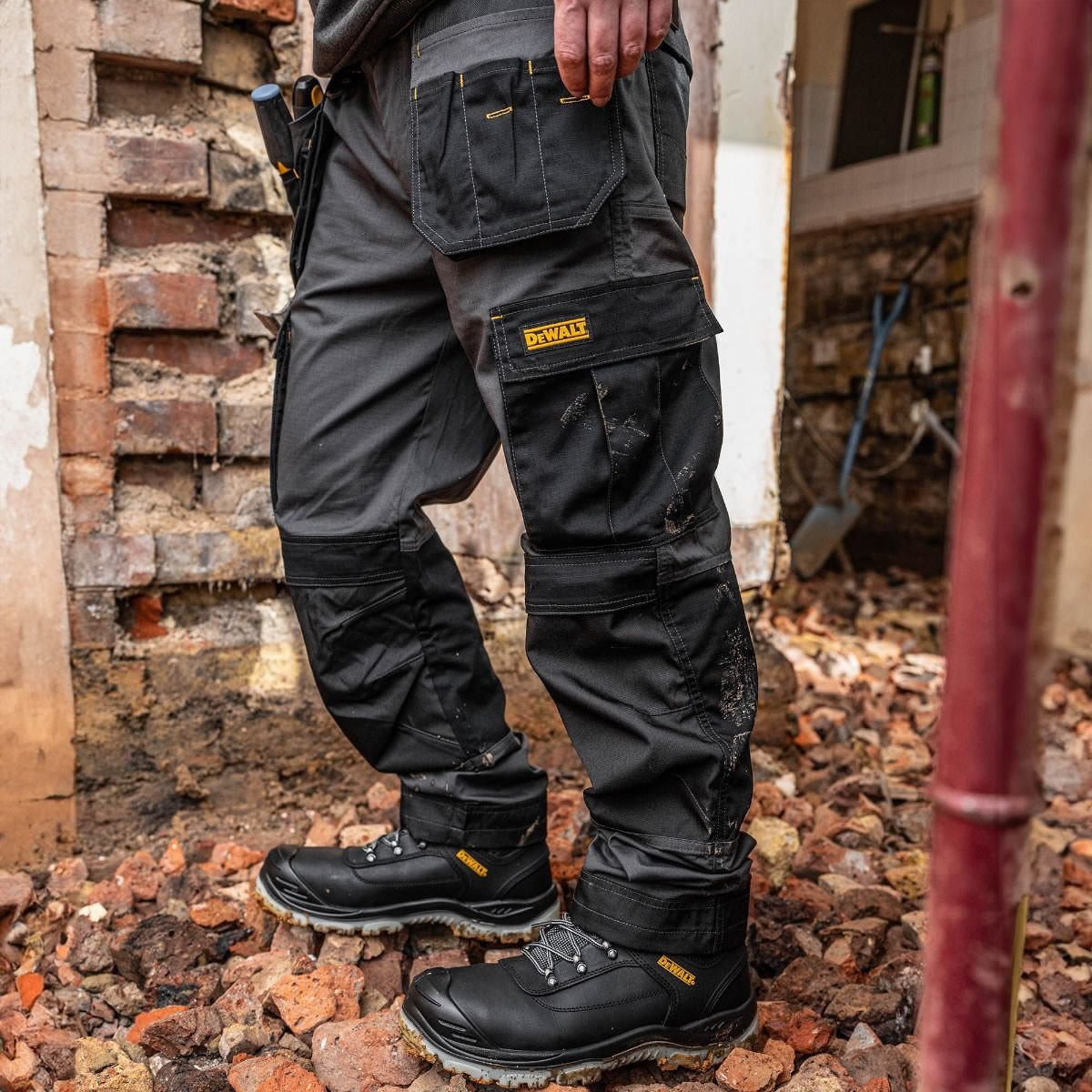 DeWalt Albany Slim Fit Trouser Grey/Black