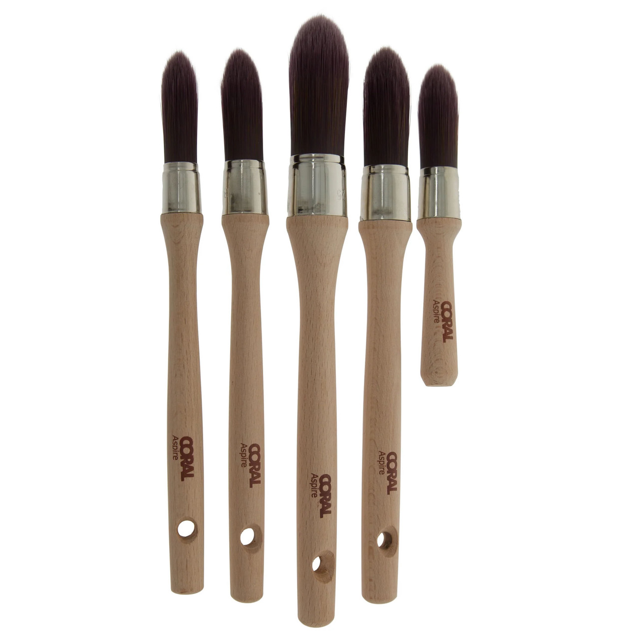 Assorted Size Paint Brushes 5-Pack Professional Paint Brush Set - Sizes: 12mm (1/2"), 25mm (1"), 38mm (1.5"), 50mm (2"), 63mm (2.5") Kids Paint Brushes - Foto 10
