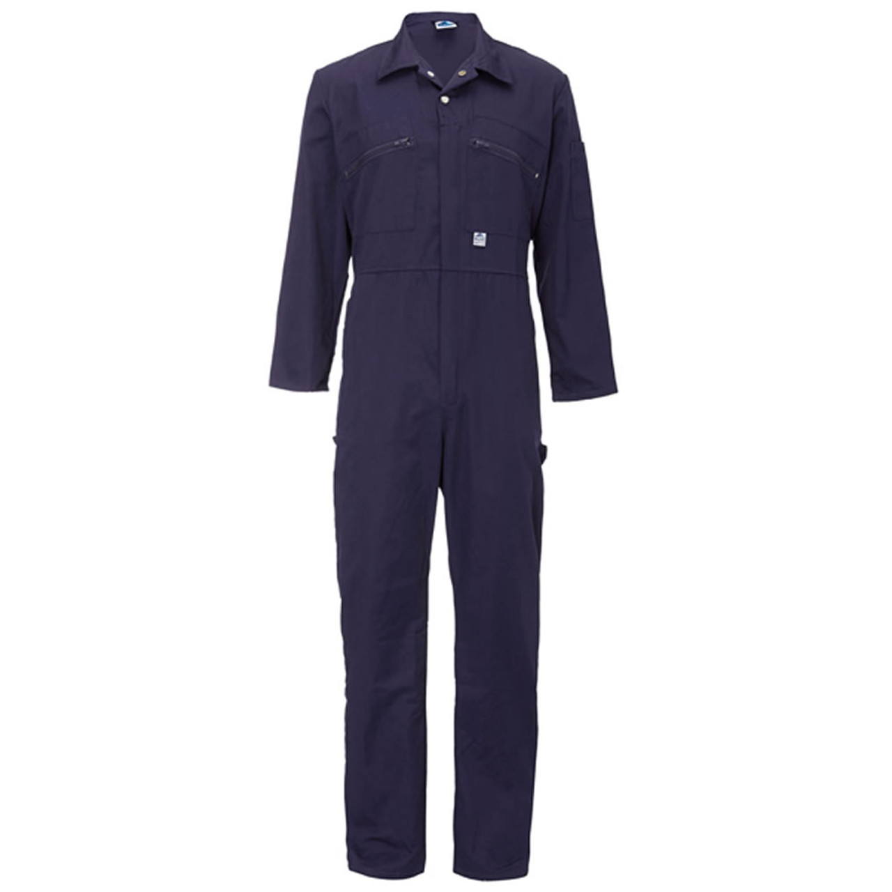 Ladies Zip Front Boiler Suit in Navy Blue