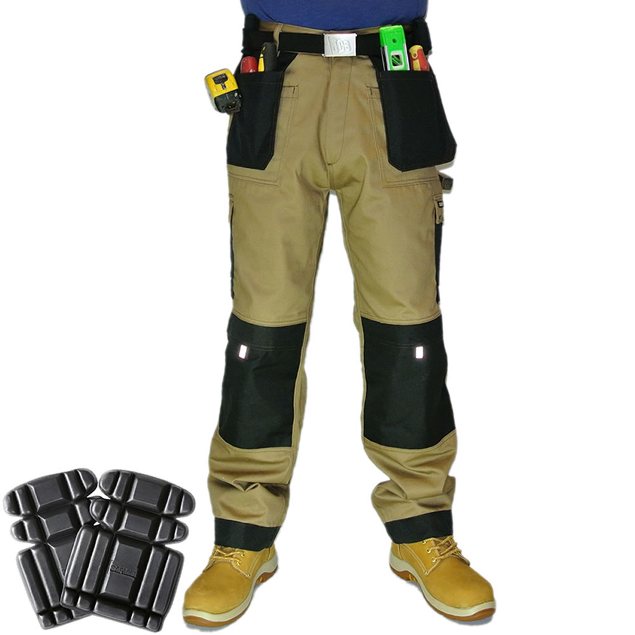 Bisley Flx & Move Trousers w/tool pockets - BLK - Workwear.co.uk