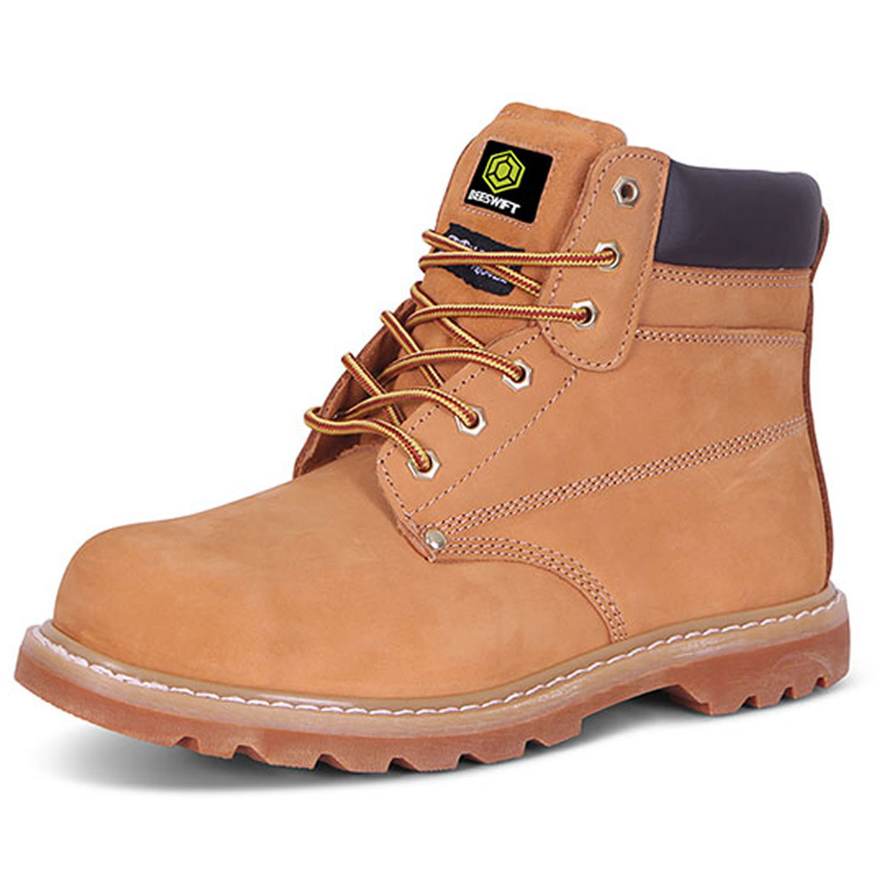 Nubuck steel shop toe boots