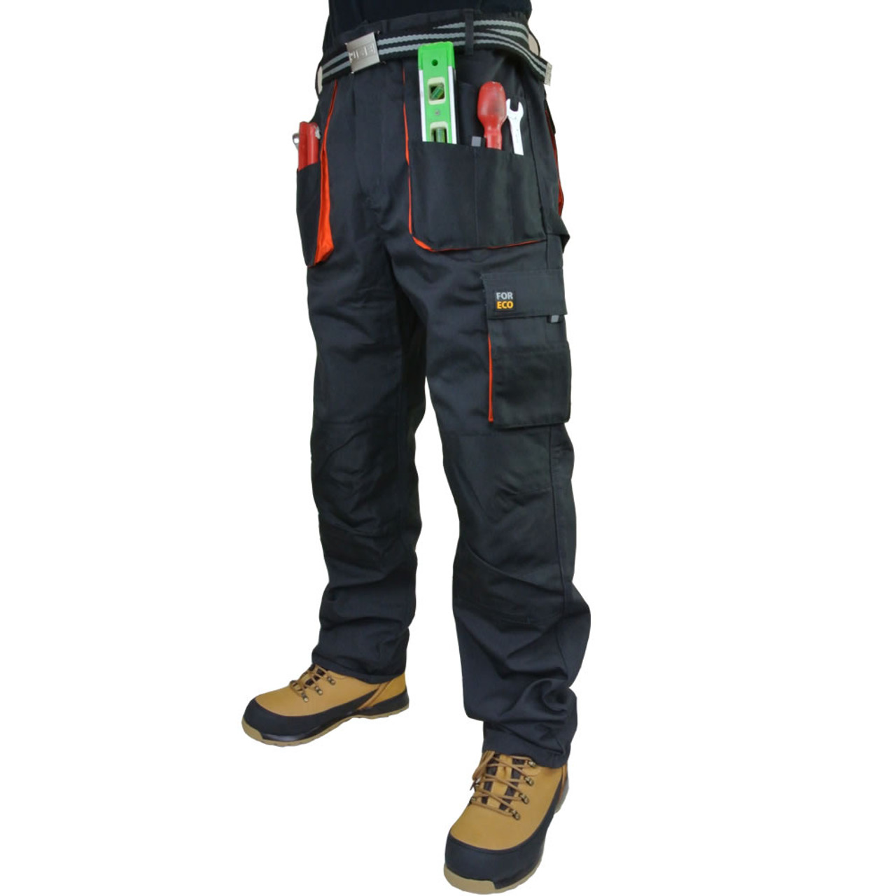 Men Casual Elastic Waist Cargo Combat Work Trousers Slim Fit Jogger Cuffed  Pants  Fruugo IN