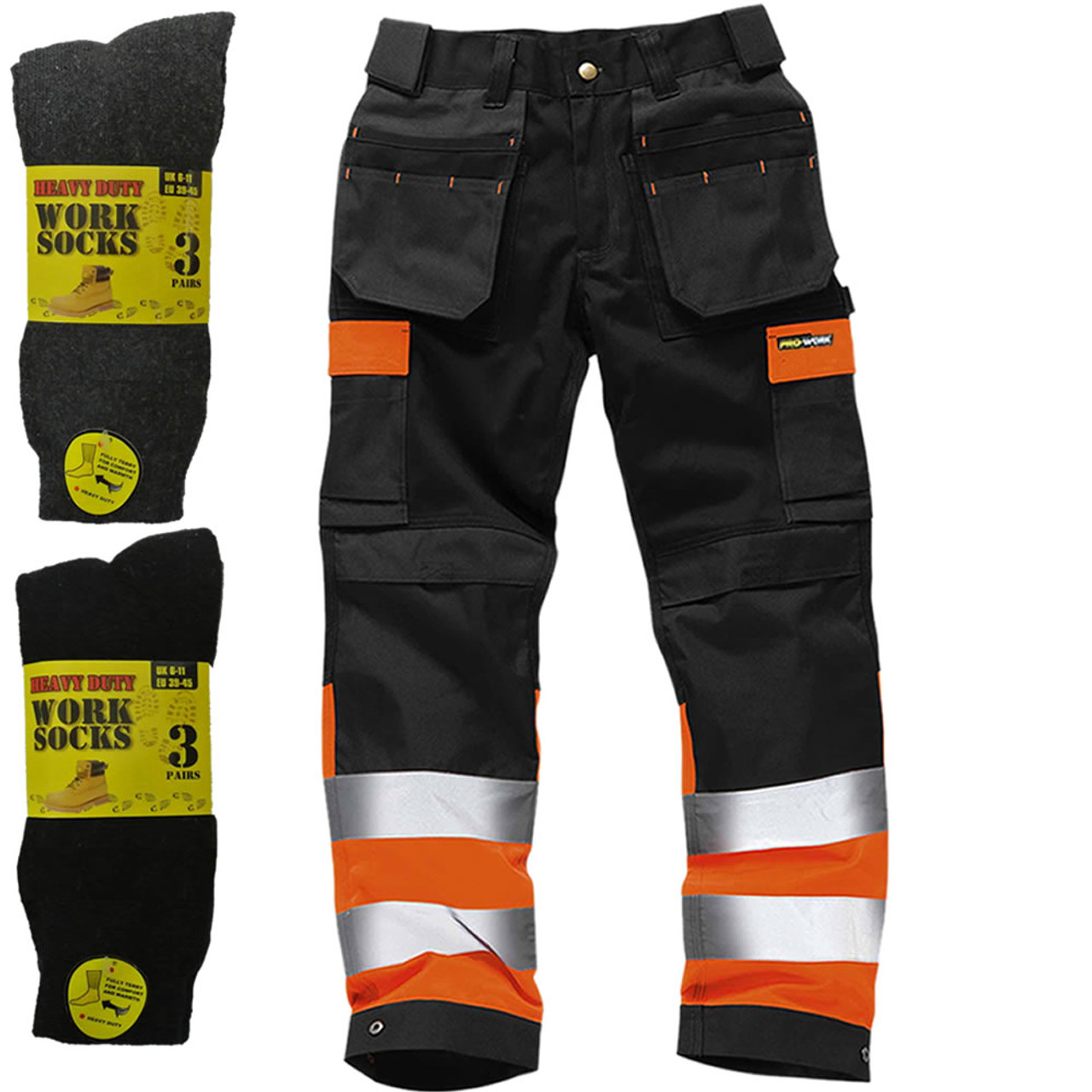 TOP SWEDE HI-VIS SAFETY SHELL TROUSERS ORANGE 291722 - Sparks Workwear Ltd  | Online Store