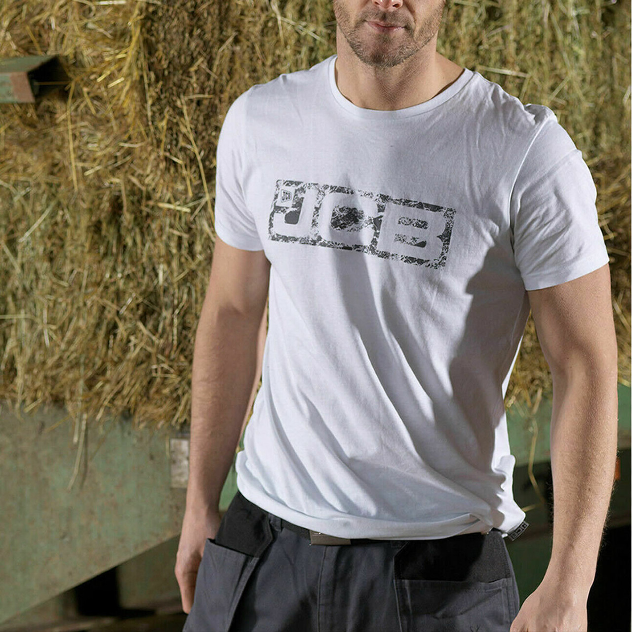 Jcb Twin Pack T Shirt Grey White D AJ